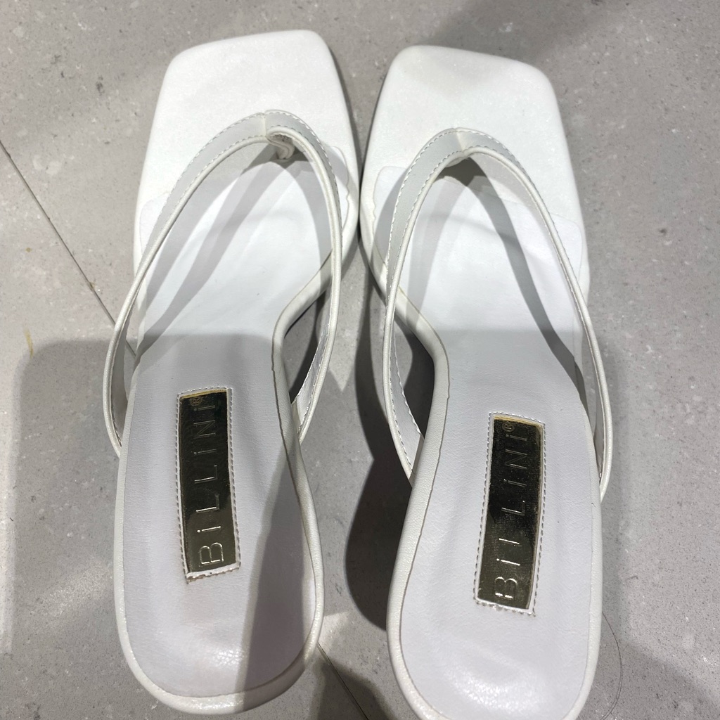 Bellini White Heeled Sandals